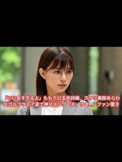 [画像][x]「いい女すぎるよ」ももクロ玉井詩織、スラリ美脚あらわなゴルフウェア姿で神スイング「え、うま…」ファン驚き - YouTube 余白なし