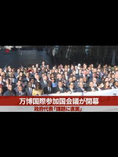 [画像][x]万博国際参加国会議が開幕 政府代表「課題に直面」 - YouTube 余白なし