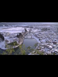 [画像][x]【大江町 楯山公園】雪景色の最上川 - YouTube 余白なし