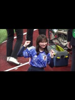 [画像][x]日向坂46影山優佳が初ピッチで代表ユニフォーム姿を披露。日本代表vsウルグアイ代表 【サッカー】Atsuto UCHIDA JAPAN vs ... 余白なし