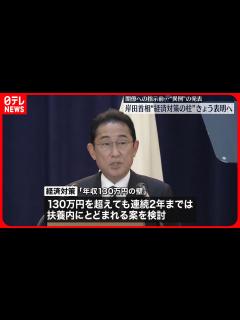 [画像][x]経済対策の柱…きょう夕方に自ら表明へ - YouTube 余白なし