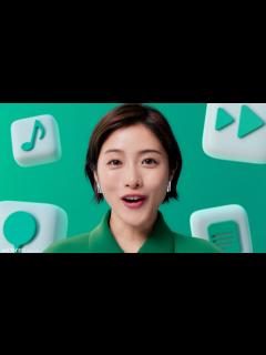 [画像][x]石原さとみ、ばっさりショートカットに！青から緑へのドレスチェンジにも注目 NTTドコモ新CM公開 - YouTube 余白なし