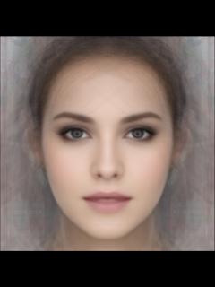 [画像][x]2012年最も美しい顔の上位に選ばれた人から、平均顔作りに向いた写真が入手し易かった12名の平均顔 | Jun'ichiro Seyama ... 余白なし