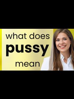 [画像][x]Pussy — what is PUSSY meaning - YouTube 余白なし