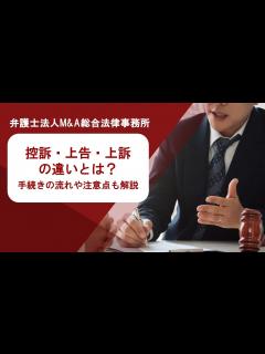 [画像][x]控訴・上告・上訴の違いとは？ 手続きの流れや注意点も解説 弁護士法人M＆A総合法律事務所 - YouTube 余白なし