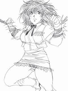 [画像][x]TINAMI - [イラスト]女宇宙刑事アニー（習作20210128） 余白なし