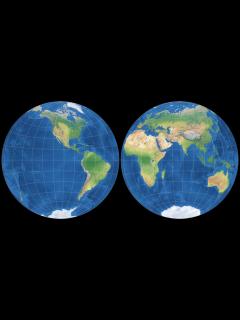 [画像][x]License Info: Azimuthal equal-area (Hem.) 余白なし