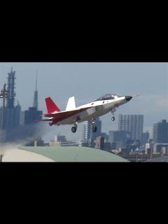 [画像][x]国産ステルス機、初飛行＝次期戦闘機開発向け - YouTube 余白なし