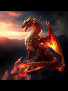 [画像][x]Dragon Digital Download Animal Decor Wall Art Dragon Print Animal ... 余白なし