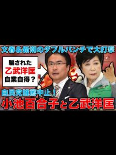 [画像][x]乙武洋匡氏は落選確実か。小池百合子に騙されて、自民党からも推薦得られず･･･無所属で出て落選した悪夢再び！元博報堂作家本間龍さんと一月万冊 ... 余白なし