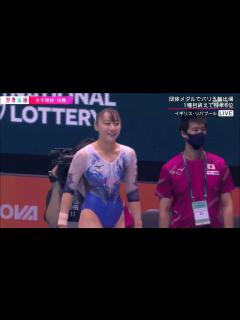 [画像][x]宮田笙子 2022年世界選手権 団体総合【7位 余白なし