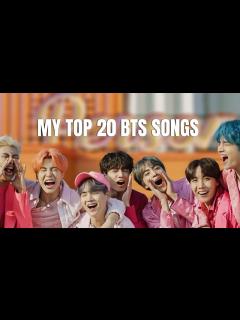 [画像][x]MY TOP 20 BTS SONGS - YouTube 余白なし