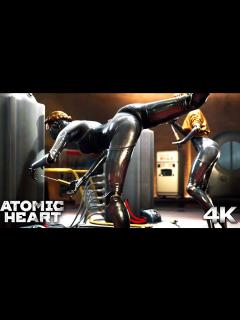 [画像][x]Atomic Heart – All Robot Girl Twins Scenes 4K UHD - YouTube 余白なし