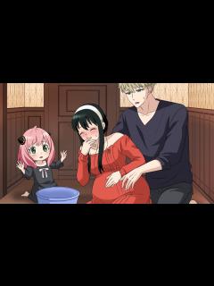 [画像][x]つわりで苦しむ妊娠中のヨルにロイドの優しさ。アーニャも看病がんばるます。ロイヨルの妊娠日記【スパイファミリー 2期】【SPY×FAMILY ... 余白なし