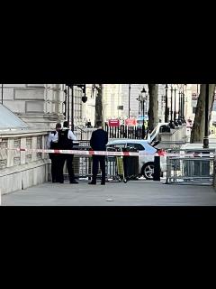 [画像][x]英首相官邸の門に車が衝突 警察はテロではないと - BBCニュース 余白なし