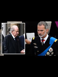 [画像][x]Why Spain sent 2 Kings to Queen's funeral as controversial Juan Carlos ... 余白なし
