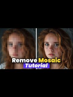 [画像][x]How to Remove Mosaic from Photo? Step by Step Tutorial (2024) - YouTube 余白なし