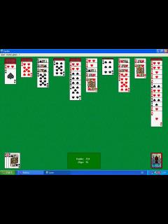 [画像][x]Eine Partie Spider Solitaire "mittel" mit zwei Farben - YouTube 余白なし