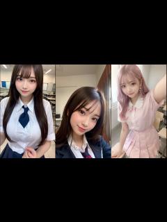 [画像][x]制服JKのAIグラビアに隠された秘密 - YouTube 余白なし