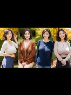 [画像][x]近所の公園を散歩中の熟女に声をかけて、妄想ポートレート撮影させて頂いたら最高でした！ 編 #AI熟女 #熟女 #AI美熟女 #美 ... 余白なし