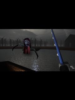 [画像][x]テケテケが来る…。湖で魚釣りをして生活するホラーゲームがヤバすぎる - YouTube 余白なし
