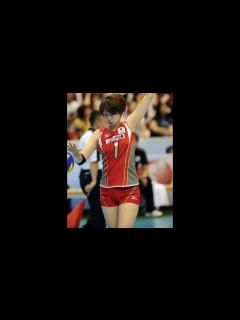 [画像][x]【バレーボール】【栗原恵】日本女子バレー界笑わないエースプリンセスメグ！栗原恵！可憐なスーパープレイ集！【volleyball】【Megumi ... 余白なし