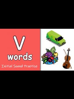 [画像][x]Letter v Phonics | Phonics Letter Sounds for Kids | Learning To Read ... 余白なし