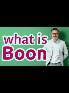[画像][x]Boon | Definition of boon - YouTube 余白なし
