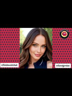 [画像][x]Sarah Jordan: Virtual AI model & Influencer. Biography, Wiki, Net worth ... 余白なし