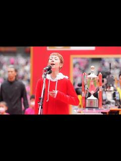 [画像][x]木村カエラ 君が代 国歌斉唱 2022/10/22 ルヴァンカップ決勝 - YouTube 余白なし