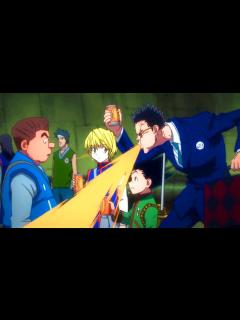 [画像][x]ハンター×ハンター! Hunter x Hunter [ Best Moments #1] 嵐が襲ったときゴンは船の船員を救うために命を賭けた ... 余白なし