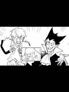 [画像][x]「吸血鬼すぐ死ぬ」祝アニメ化ボイスメッセージに盆ノ木先生の描き下ろしイラストを付けてみた - ニコニコ動画 余白なし