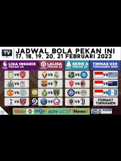 [画像][x]Jadwal Bola Malam Ini Live TV 2023 - Liga Inggris SCTV Moji, Liga ... 余白なし