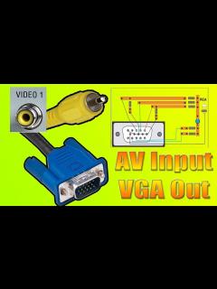 [画像][x]vga to av cable | vga to av converter | vga to rca | av to vga - YouTube 余白なし