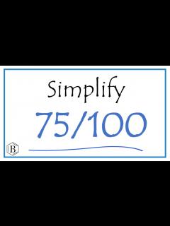 [画像][x]How to Simplify the Fraction 75/100 - YouTube 余白なし