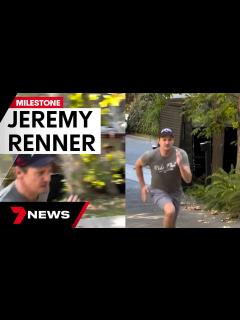 [画像][x]Jeremy Renner celebrates 10 months of recovery after accident | 7NEWS 余白なし