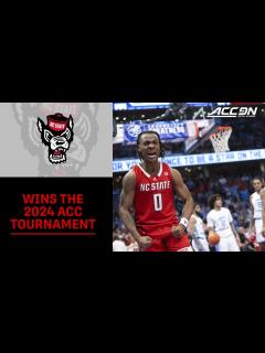 [画像][x]NC State Wins The 2024 ACC Men's Basketball Tournament For the First ... 余白なし