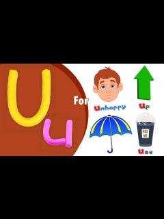 [画像][x]Words That Start with Letter U + More Kids Learning Videos - YouTube 余白なし