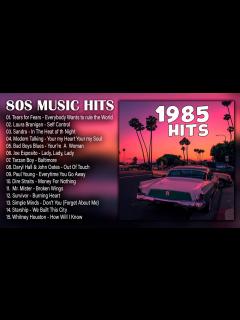 [画像][x]80s Hits - 80s Greatest Hits - Summer Hits 1985 - 1 Hour of Top Hits ... 余白なし
