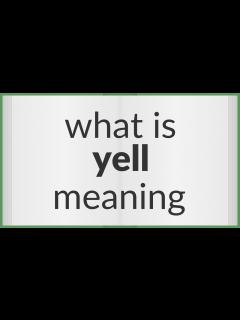 [画像][x]Yell | meaning of Yell - YouTube 余白なし