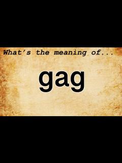 [画像][x]Gag Meaning : Definition of Gag - YouTube 余白なし