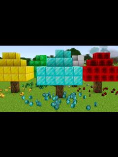 [画像][x]ダイヤの木が育てられるマインクラフト【マイクラ】 - YouTube 余白なし