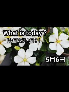 [画像][x]【What is today？】今日は何の日？(20210506) - YouTube 余白なし