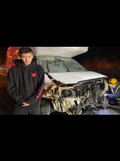 [画像][x]車で事故しました。日本一周企画は中止します。 - YouTube 余白なし