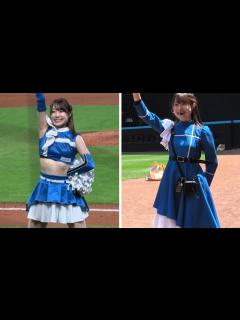 [画像][x]【彼女がチア着に着替えたら】球場ツアーガイド大野未侑さんの場合 - YouTube 余白なし