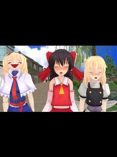 [画像][x]新年の挨拶 #東方project #mmd - YouTube 余白なし