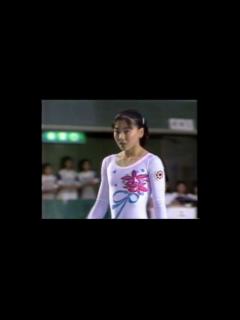 [画像][x]信田美帆 Shinoda Miho (JPN) 1989 All Japan Jr FX AA - YouTube 余白なし