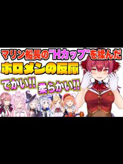 [画像][x]マリン船長の爆乳具合を教えてくれるホロメン達【宝鐘マリン/ホロライブ切り抜き 余白なし