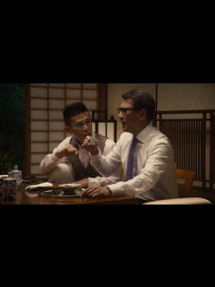 [画像][x]三菱UFJ信託銀行 テレビCM「資産承継『料亭』篇」 主な出演者：中井貴一、真田広之、柳沢慎吾 - YouTube 余白なし