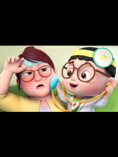 [画像][x]大変！ママが熱出ちゃった！ | 子どもの歌 | 童謡 | スーパーパンドビ | Super Pandobi - YouTube 余白なし